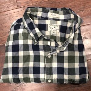 J. Crew gingham shirt long sleeve medium